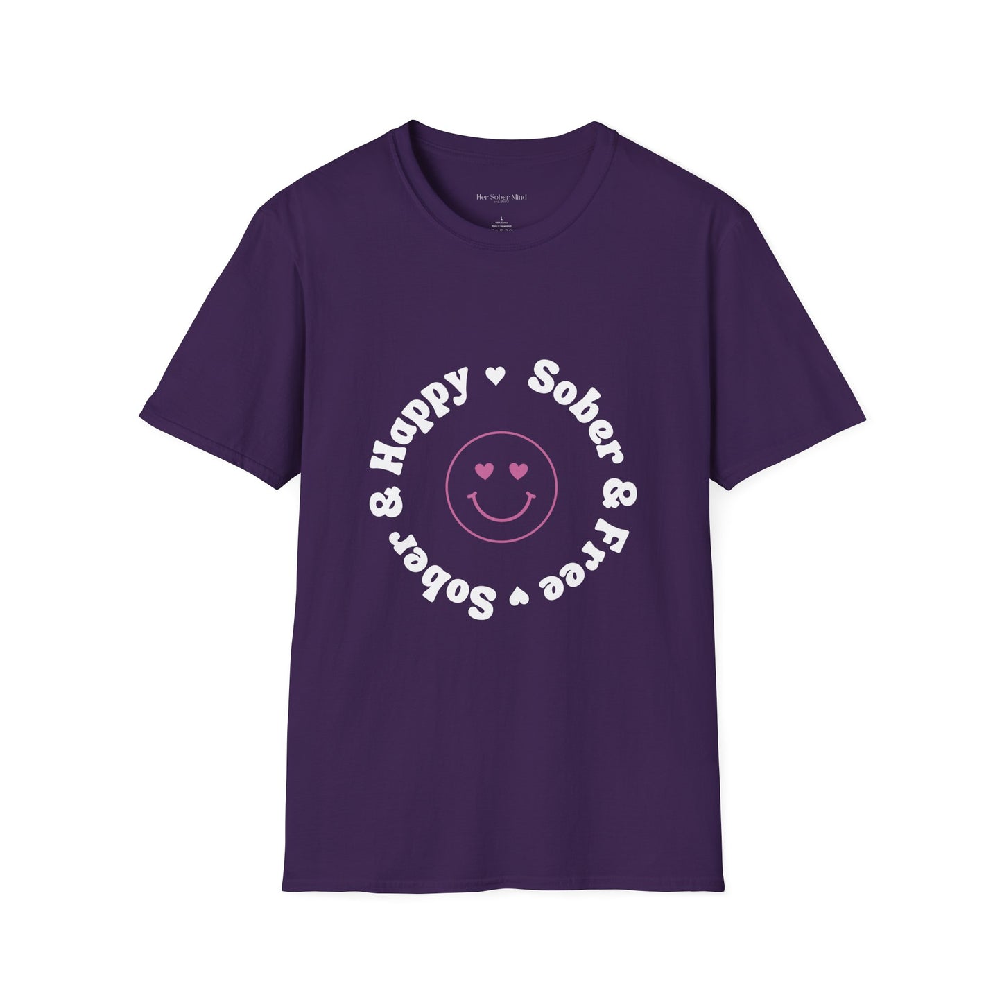 Sober & Happy Softstyle T-Shirt
