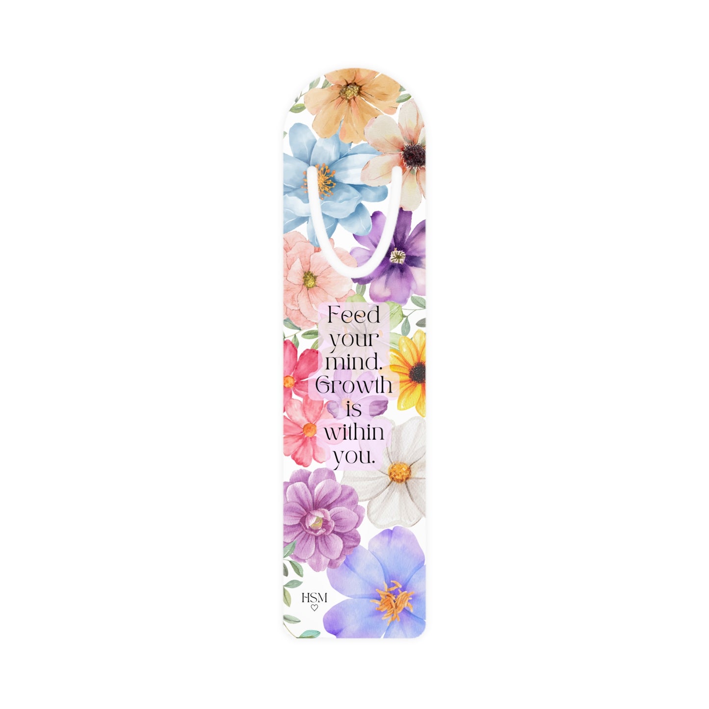 Floral Inspirational Bookmark