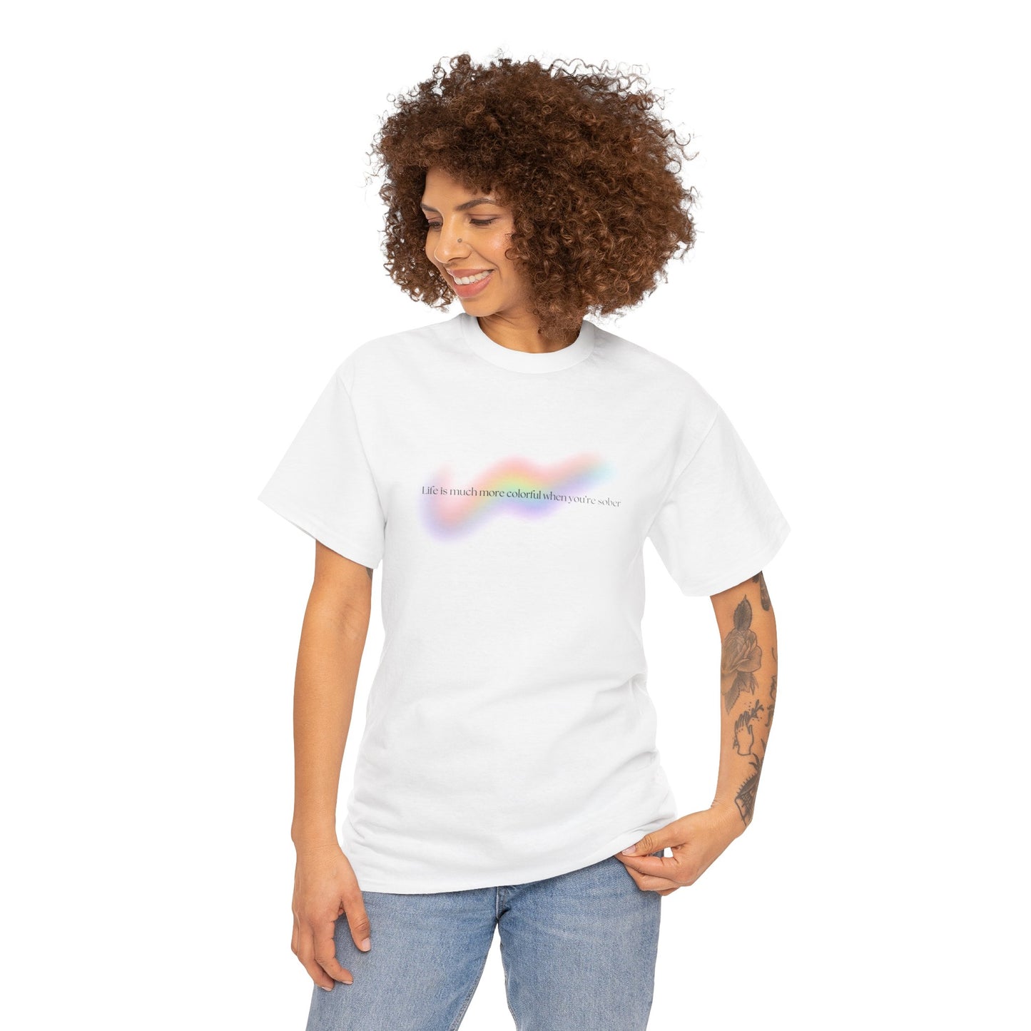 Colorful Sober Heavy Cotton Tee