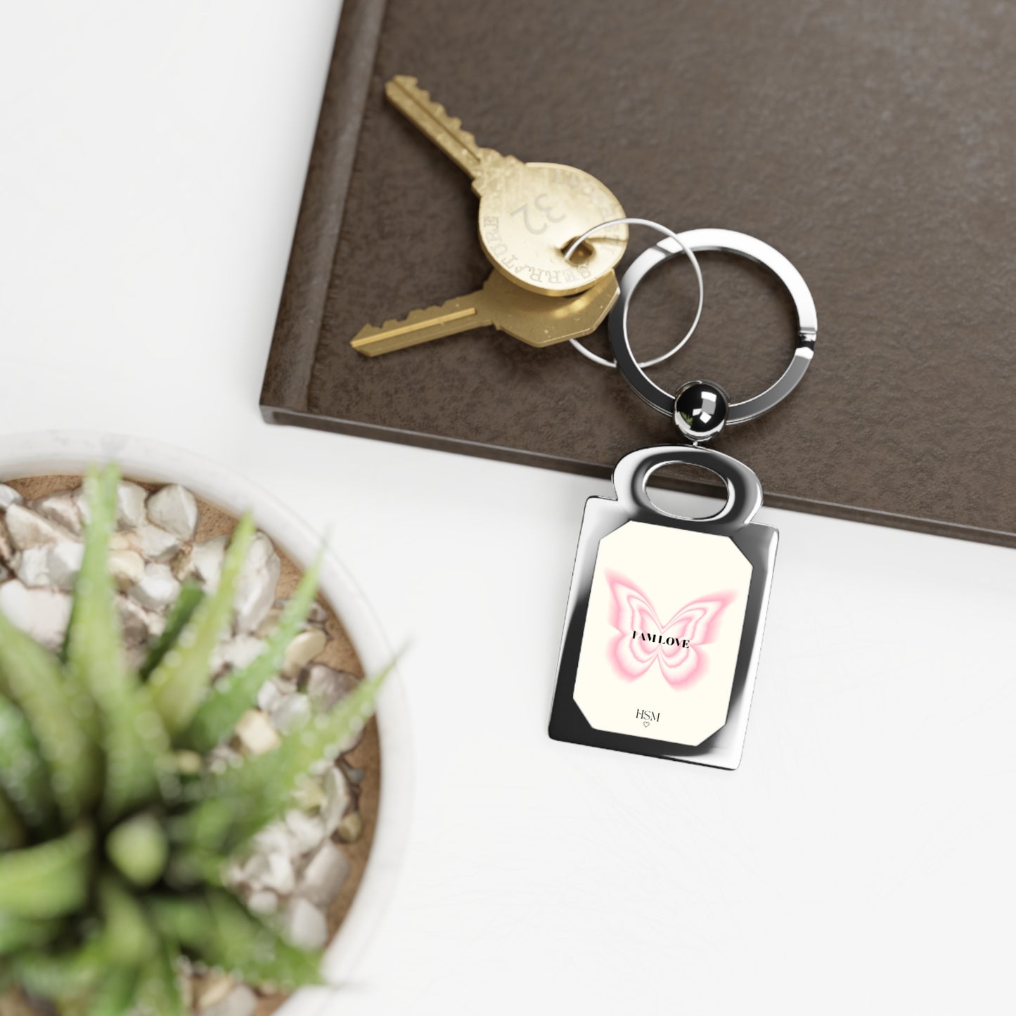 I Am Love Keyring