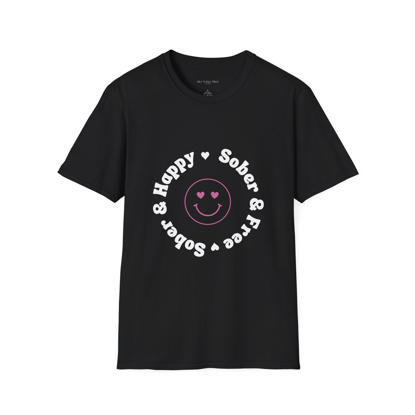 Sober & Happy Softstyle T-Shirt