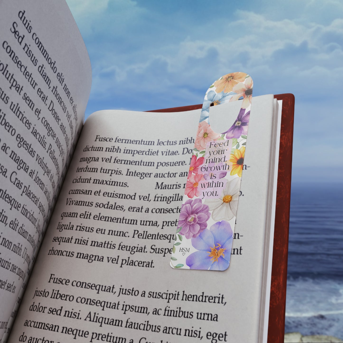 Floral Inspirational Bookmark