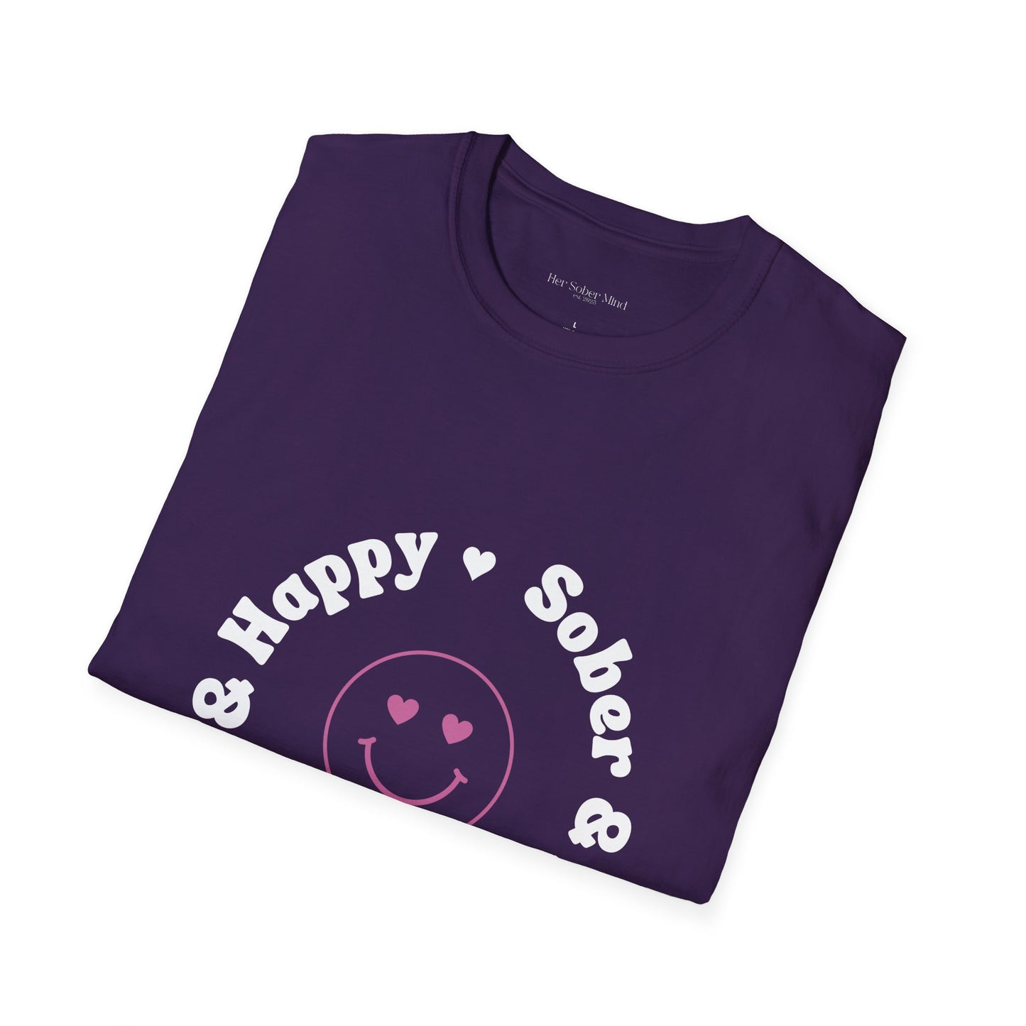 Sober & Happy Softstyle T-Shirt