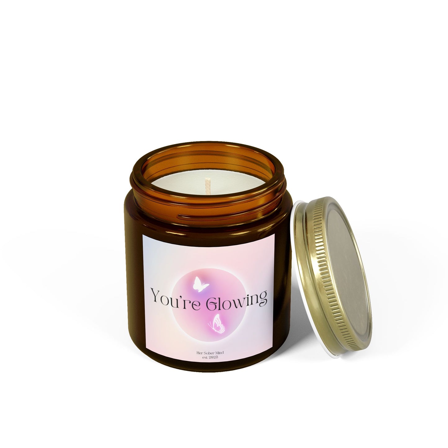 You're Glowing Candle - Coconut Apricot Wax (4oz, 9oz)