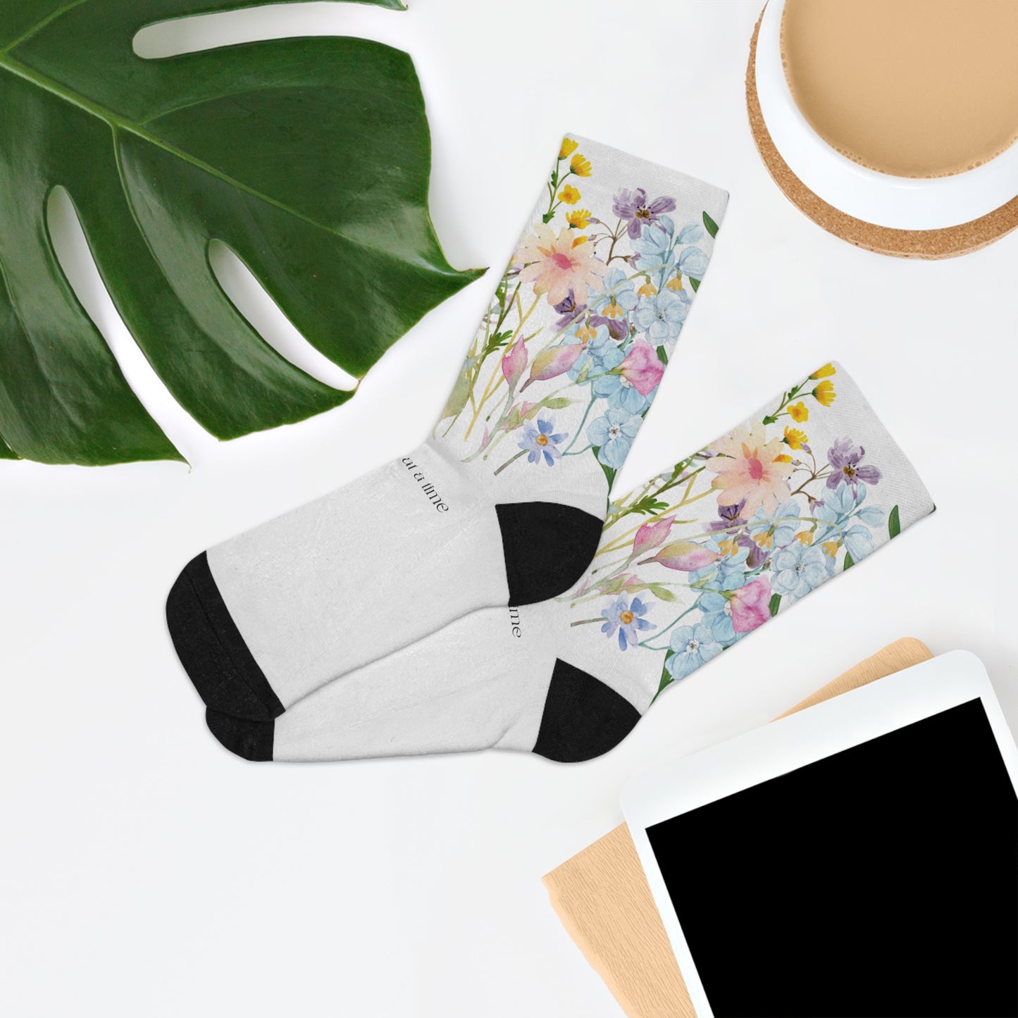 Floral ODAAT Recycled Poly Socks