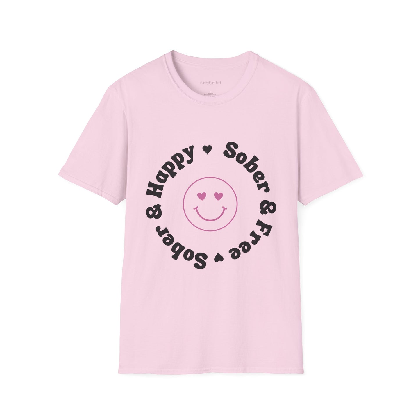 Sober & Happy Softstyle T-Shirt