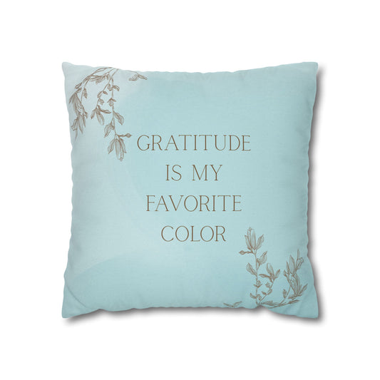 Gratitude Pillowcase