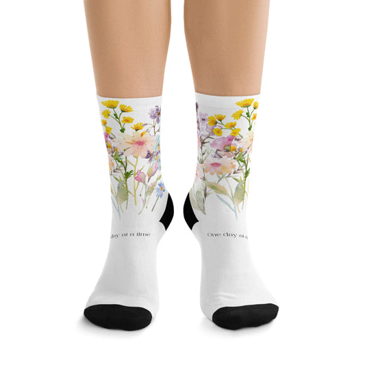 Floral ODAAT Recycled Poly Socks