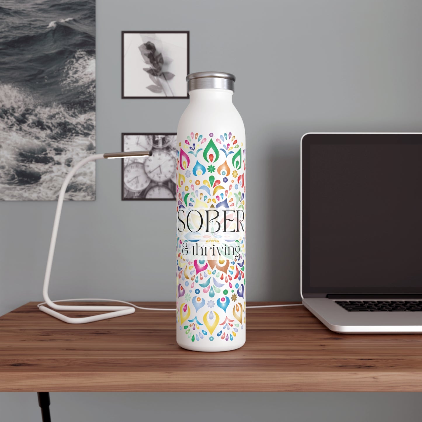 Sober & thriving Insulated Water Bottle