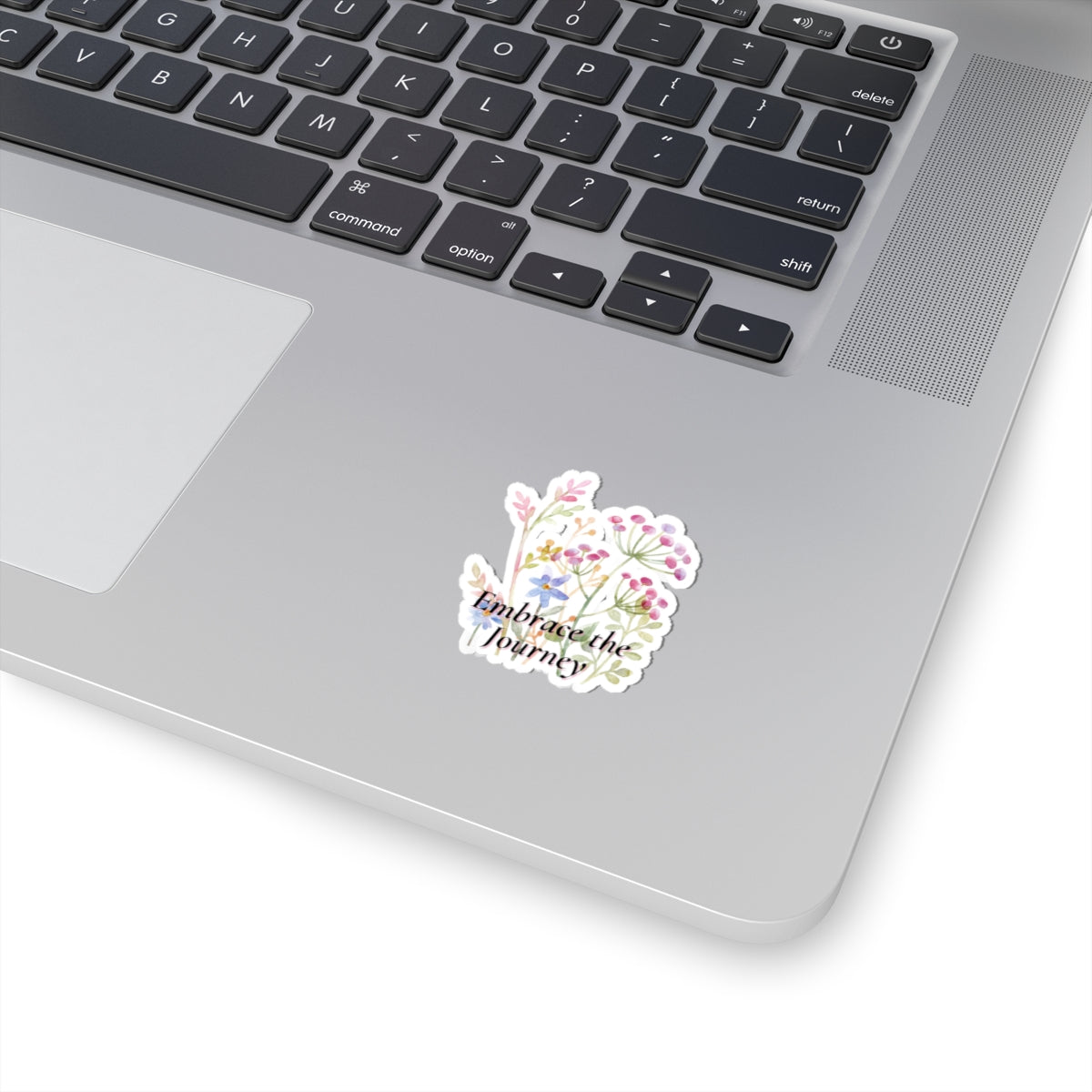 Floral "Embrace the Journey" Vinyl Sticker