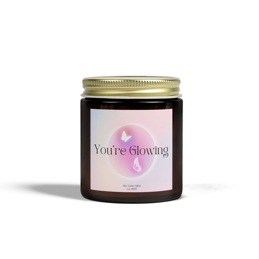 You're Glowing Candle - Coconut Apricot Wax (4oz, 9oz)