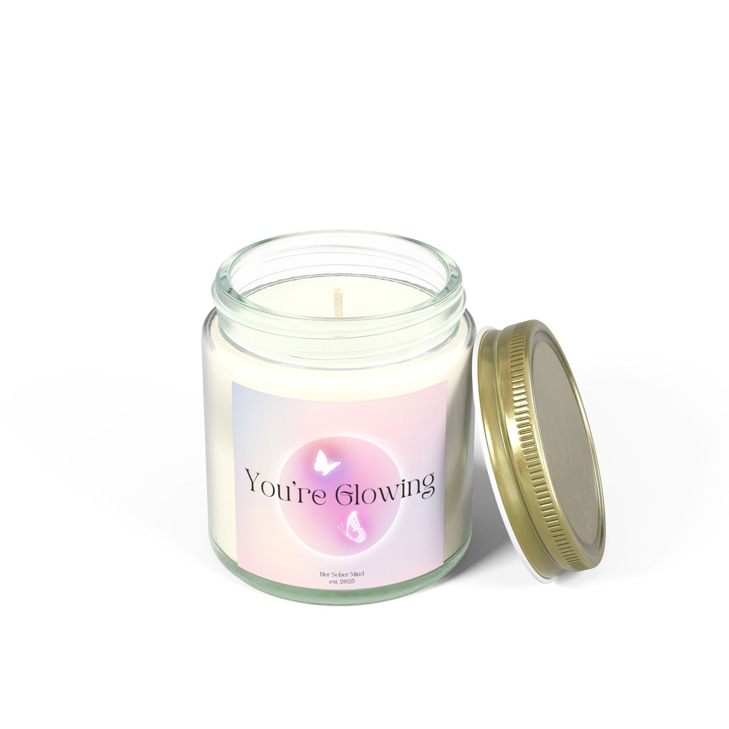 You're Glowing Candle - Coconut Apricot Wax (4oz, 9oz)