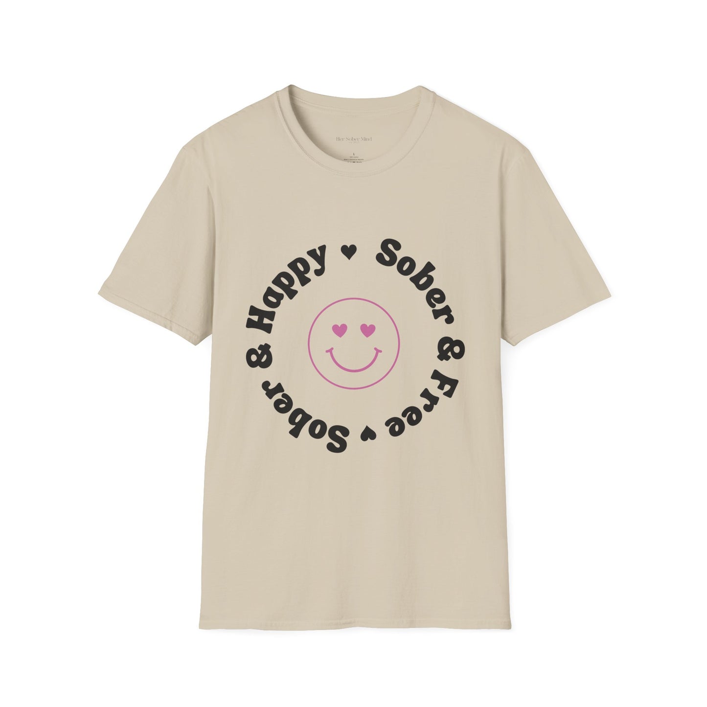 Sober & Happy Softstyle T-Shirt