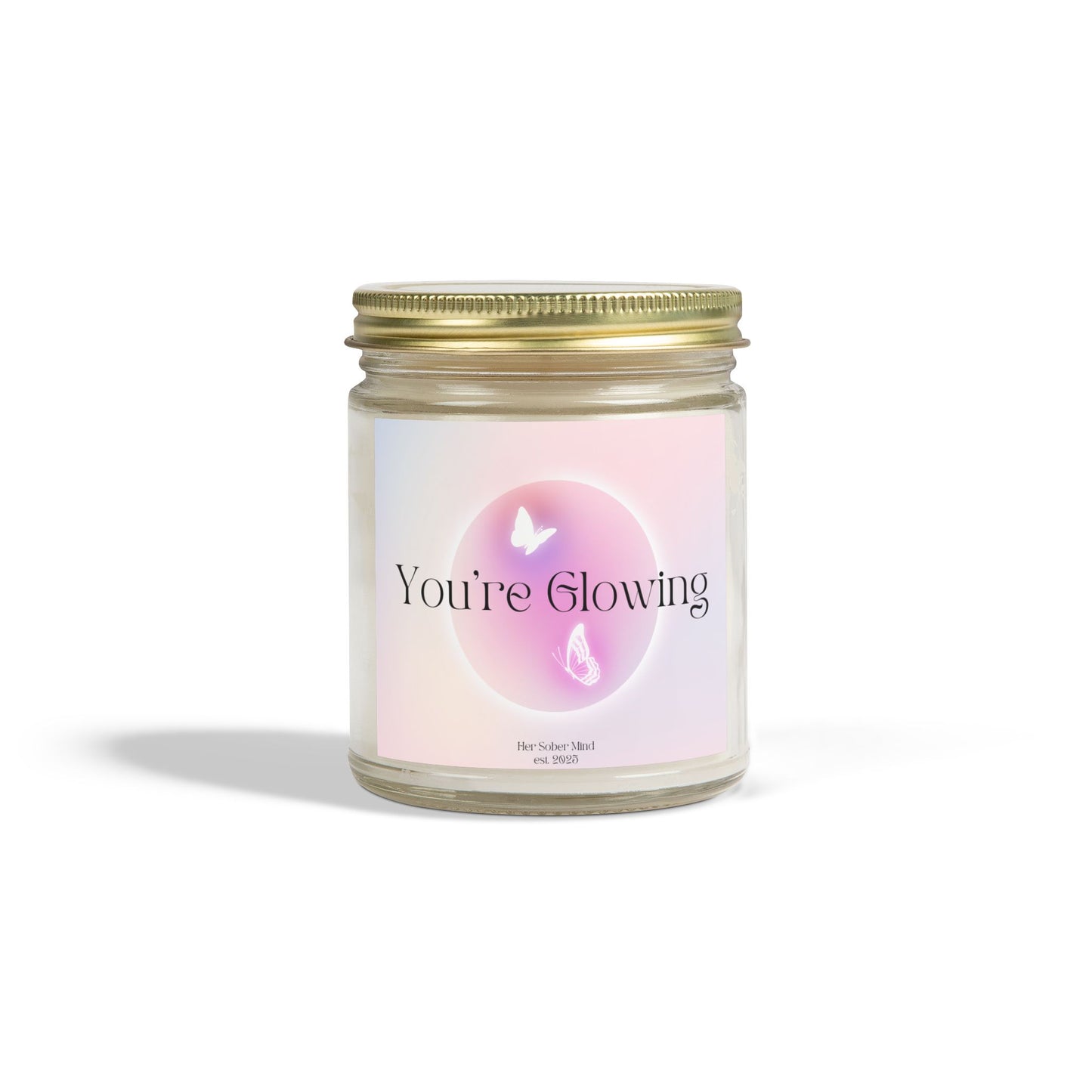 You're Glowing Candle - Coconut Apricot Wax (4oz, 9oz)